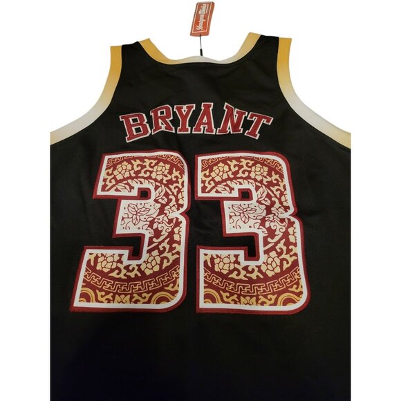 Kobe Bryant Lower Merion Headgear Classics Black Red Basketball Jersey Size XXXL - Picture 7 of 8